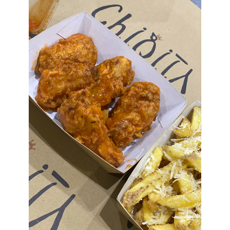 Buffalo Fried Chicken Wings (5 pieces)