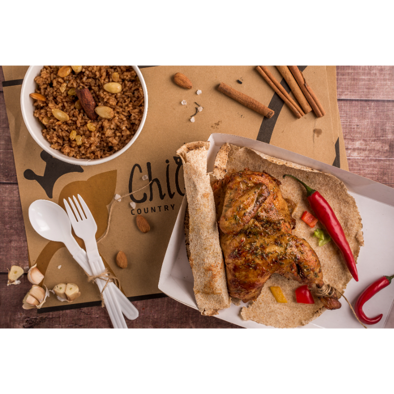 Half Chicken Charcoal Grilled Boneless